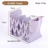 Metal Foldable Book Stand & Pen Holder: Large Desktop Bookend Storage Rack