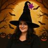 Velvet Halloween Witch Hat Star Halloween Cap Creative Wizard Cap  Dress Up Headgear