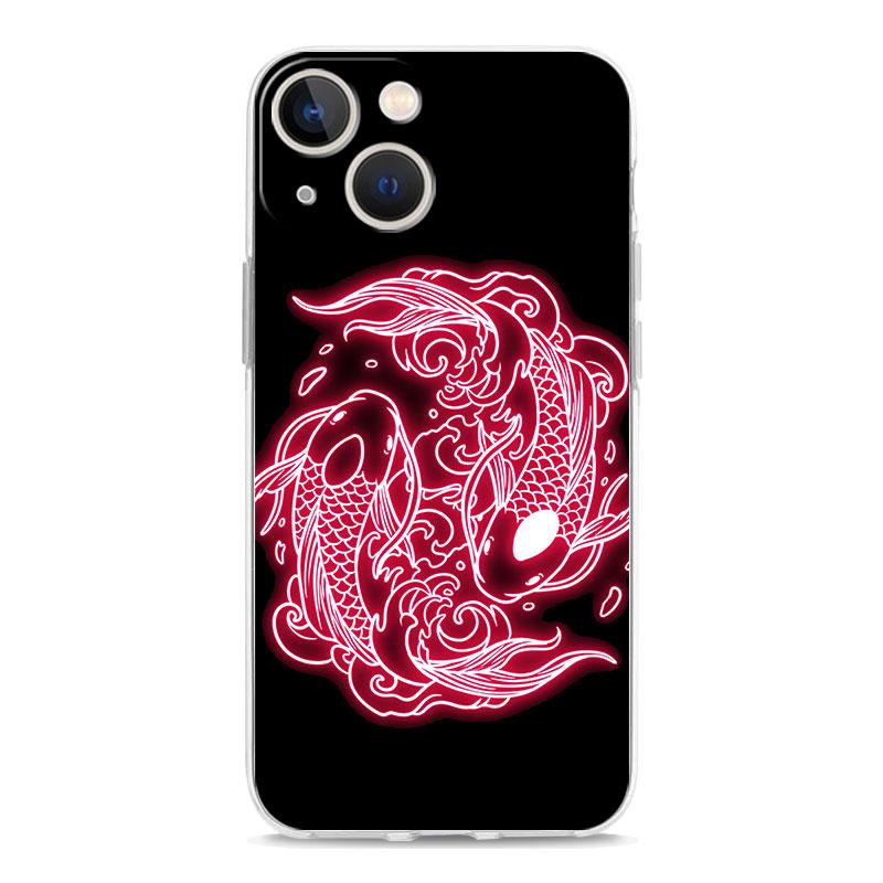 

Роскошный прозрачный чехол для телефона с изображением фламинго, неонового цветка, волны, искусства для iPhone 15 14 13 12 11 Pro Max XS X XR SE 7 8 Plus, прозрачный чехол iPhone XR