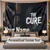 Custom Name Text Tapestry The Cure Personalized Polyester Wall Tapestry For Bedroom And Room
