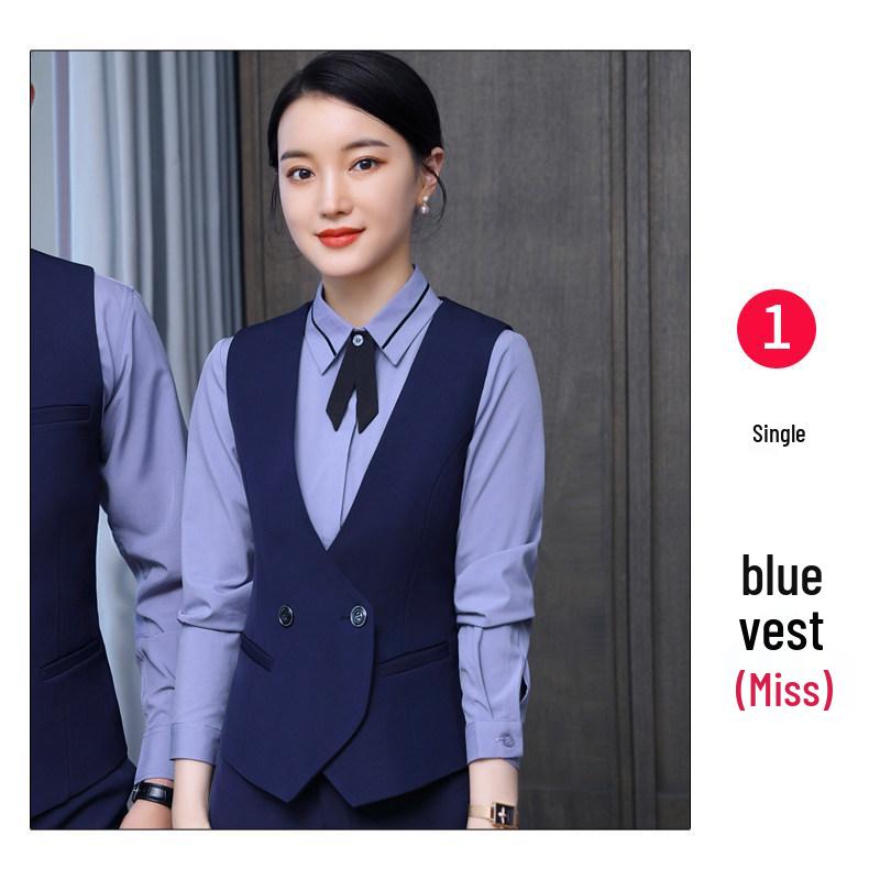 Unisex High-End Workwear Vest for Flight Attendants, Hotel Receptionists, Property Managers & Beauticians S