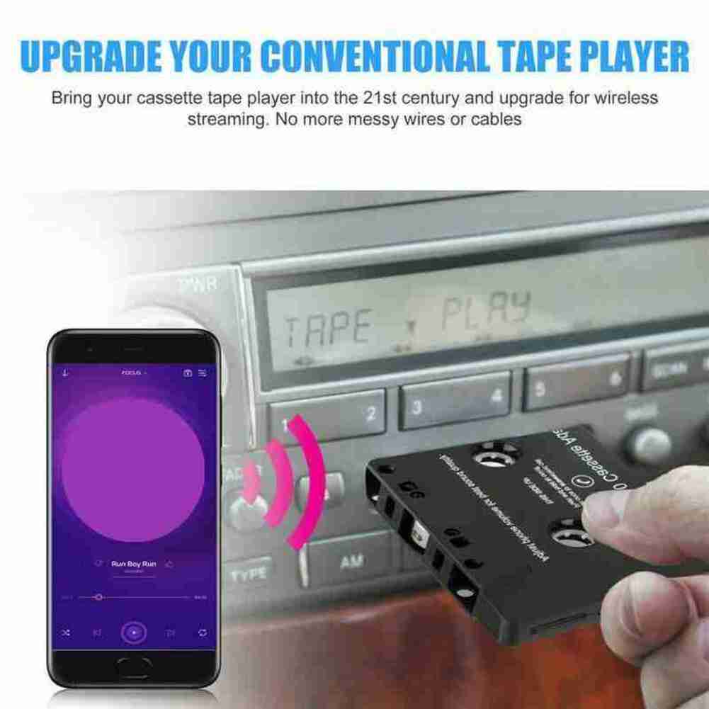 Univerzální Bluetooth 5.0 Převodník Autokazetový přehrávač do auta Přehrávač MP3/SBC/stereo Bluetooth Audio Kazetový přehrávač AUX Adaptér