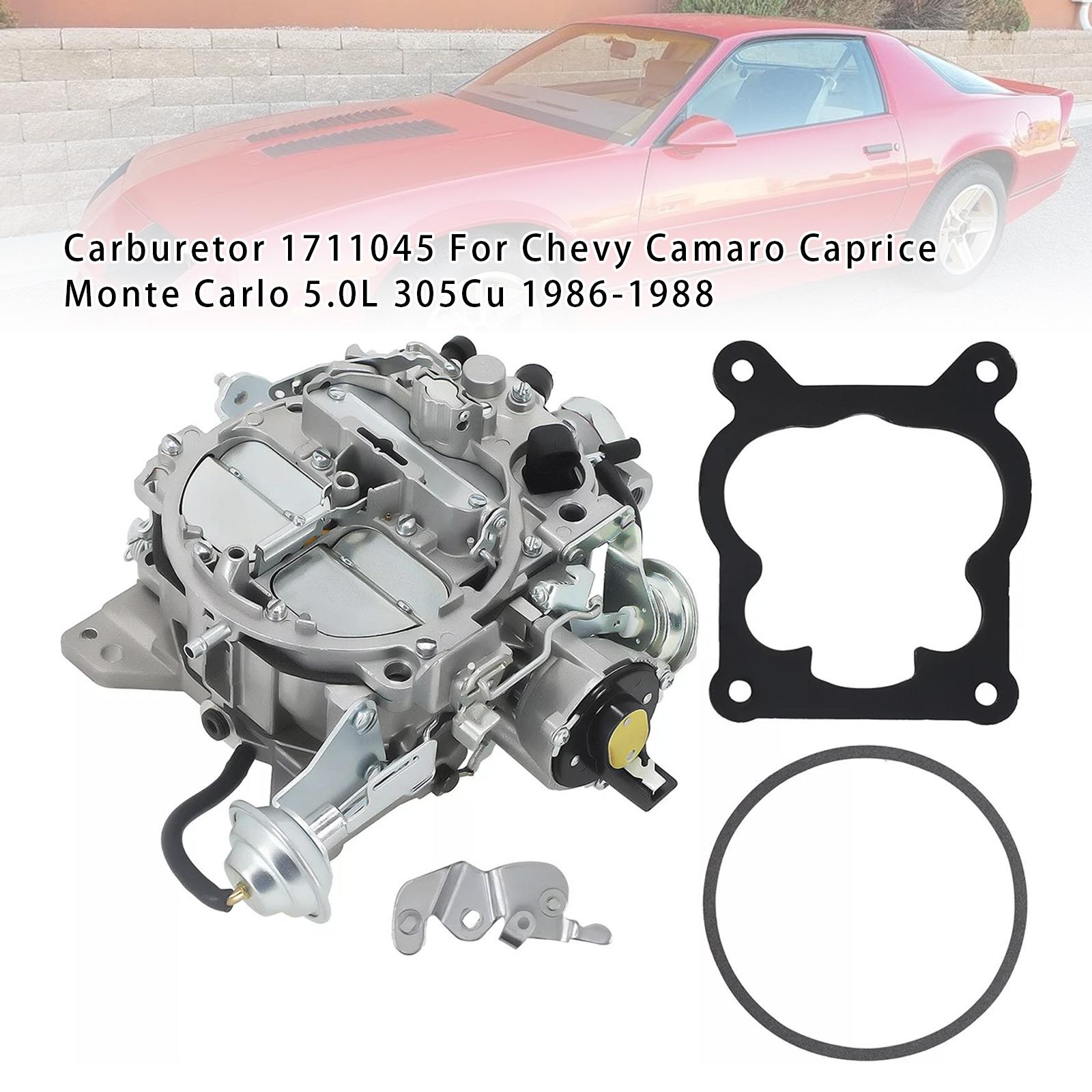 

Карбюратор 1711045 Для Chevy Camaro Caprice Monte Carlo 5.0L 305Cu 1986-1988