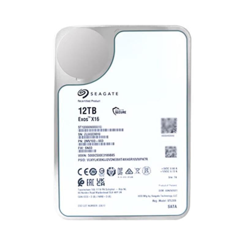 Seagate Exos 12TB Enterprise Surveillance HDD