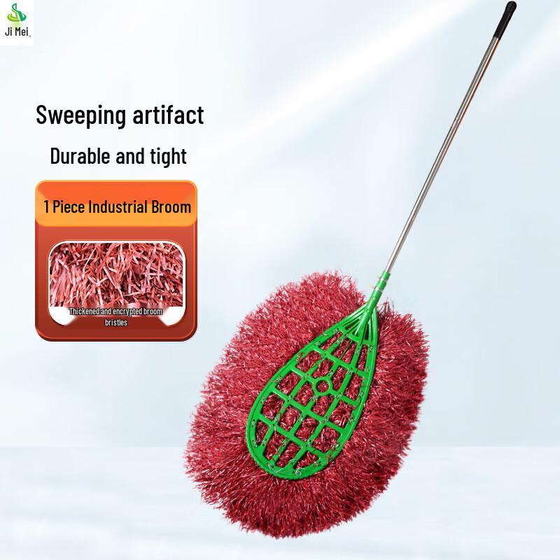 Stainless Steel Handle Outdoor Broom