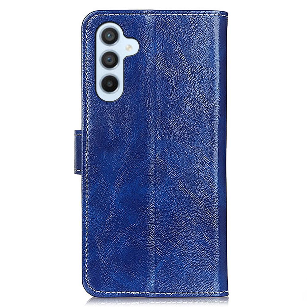 For Samsung Galaxy S24 FE Case Wallet Leather Phone Cover Crazy Horse Texture