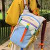 Zaino da Viaggio Multicolore Zainetto da Giorno in Nylon Zaino Portatile da Esterno Donna