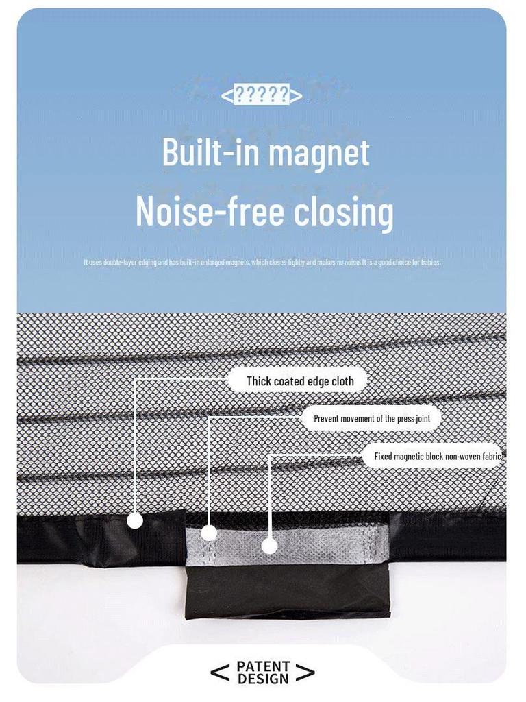 Stanzfreier magnetischer Moskitonetz-Türvorhang für Schlafzimmer