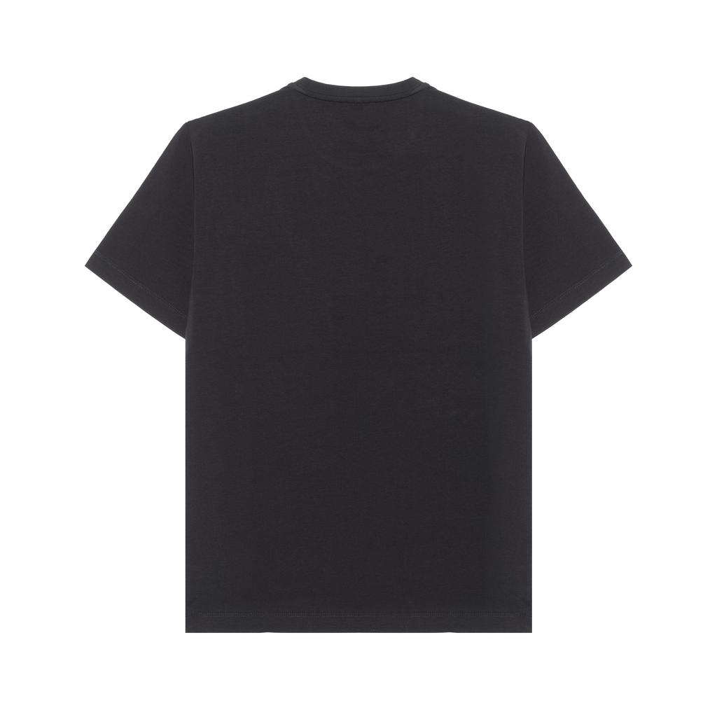 Emporio Armani EA7 Logo Pattern Minimalist Crew Neck Short Sleeve T-Shirt Men Tops Black 8NPTL7-PJ03Z-1200
