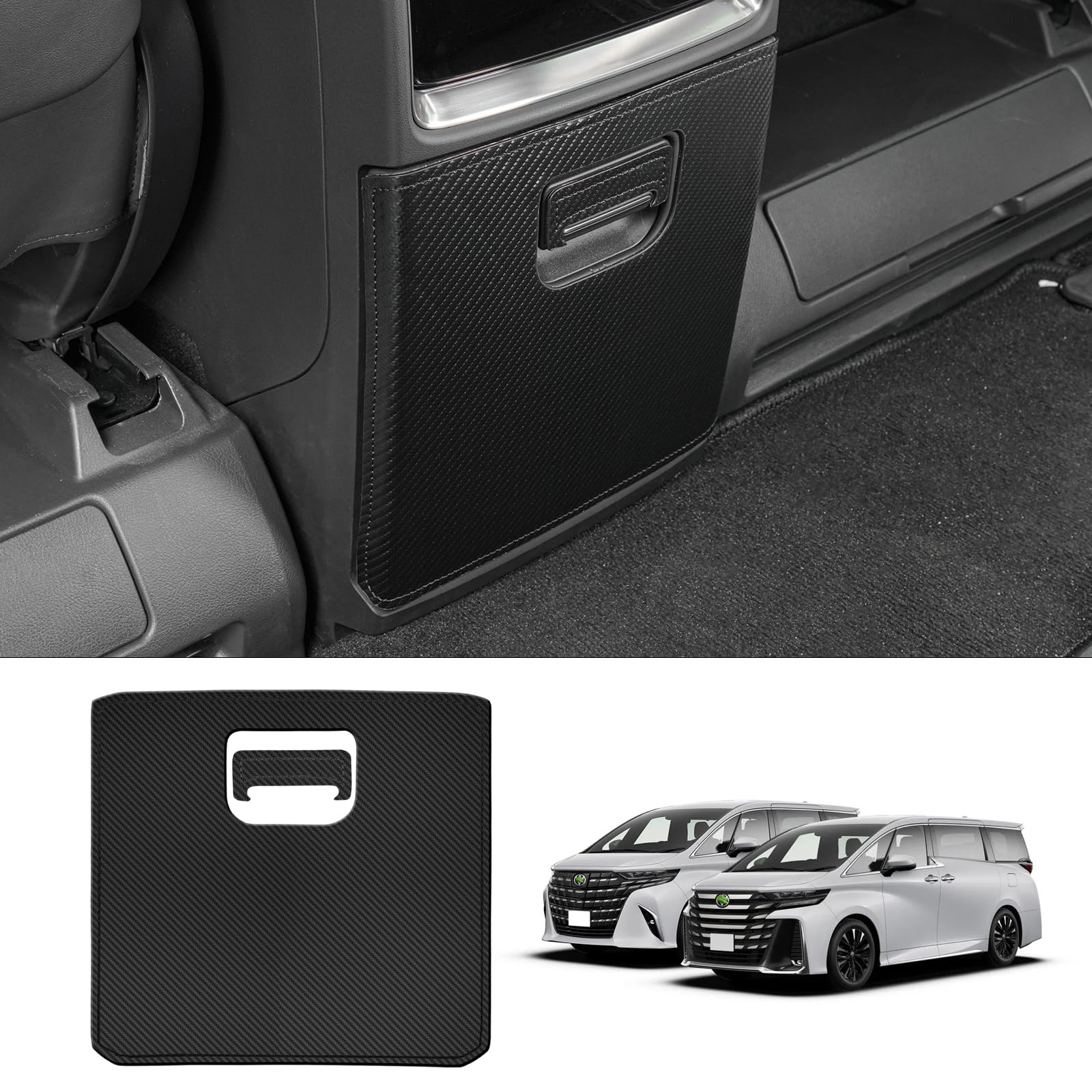 

GIMUYA Kick Guard for Toyota New Alphard Rear Center Console Box Foot Side Protector ALPHARD VELLFIRE Scratch and Stain Interior Custom Sticker PU