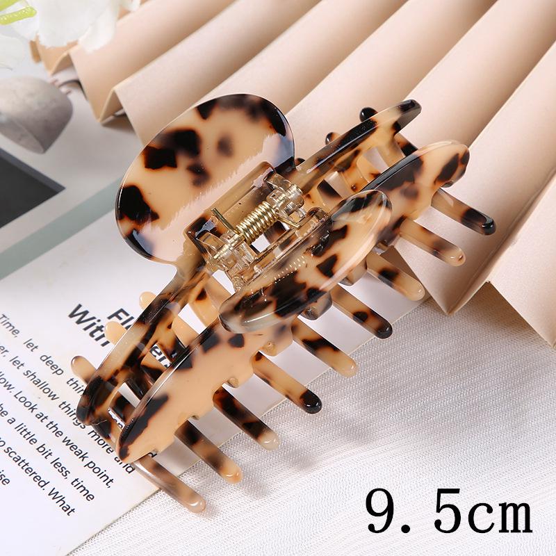 Yuanbao Cloud Pattern Hair Claw Clip – European & American Style Acetate Hair Accessory