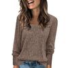 Women's Long Sleeve Square Neck Knit Top for Casual Wear