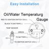 2" 52mm Oil Temp Temperature Gauge Meter Kit 50-150℃ Digital LED Display DC12V for Car Truck Vehicle Automotive