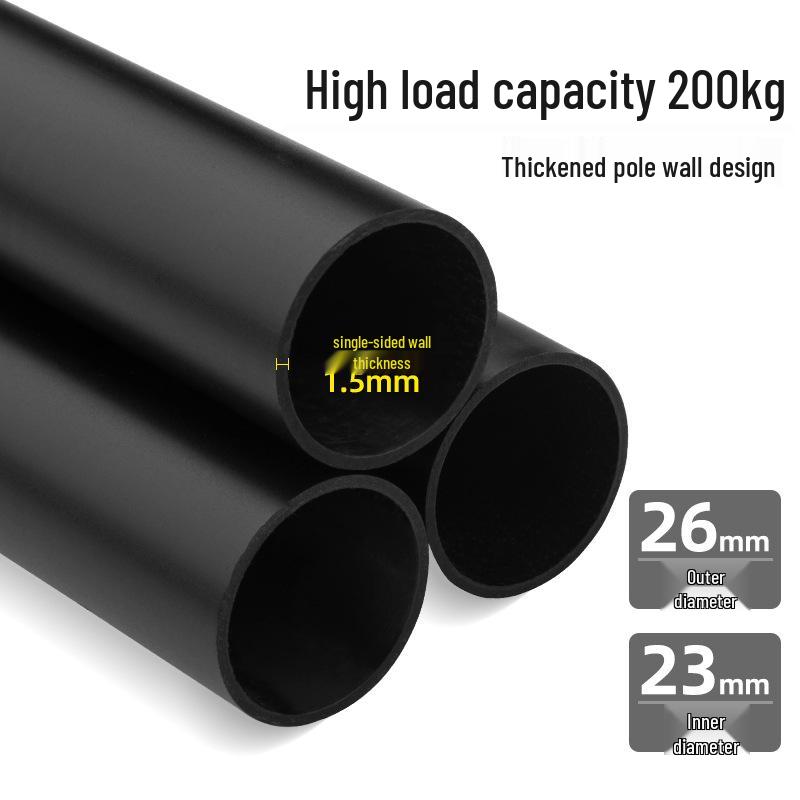 2.9M Extra Thick Telescopic Tent Pole - Portable Outdoor Camping Awning Sunshade Support (26mm Diameter)