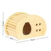 Natural Wood Hamster Hideaway Arch Design Small Pet Castle New Hamster House  for Small Pets