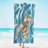 Oversized Turtles Beach Towel for Women Girls,Microfiber Lightweight Sandproof Quick Dry Towel,Suitable for Pool Yoga Bath Towel