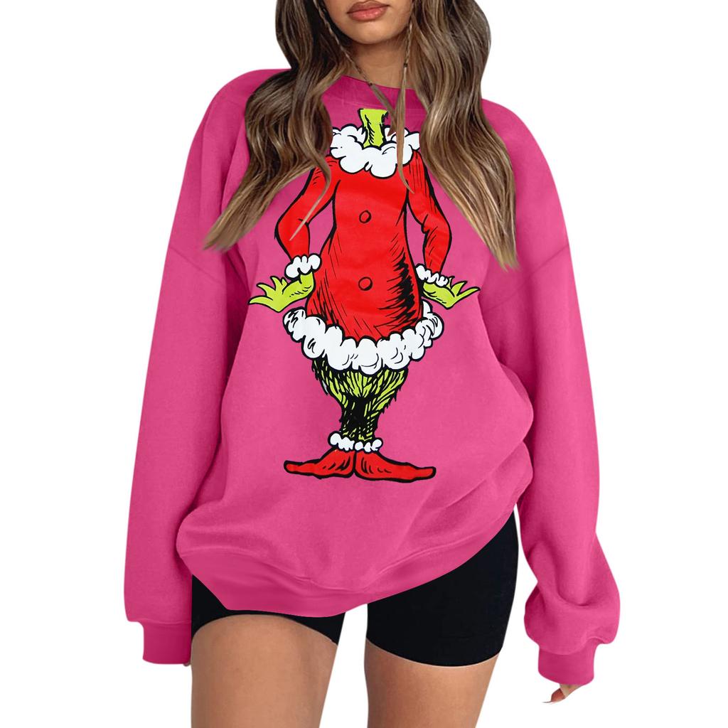 Damen Colorblock Sweatshirt Langarm Rundhalsausschnitt Lässig Bequem Locker Leicht Damen Sweatshirtt