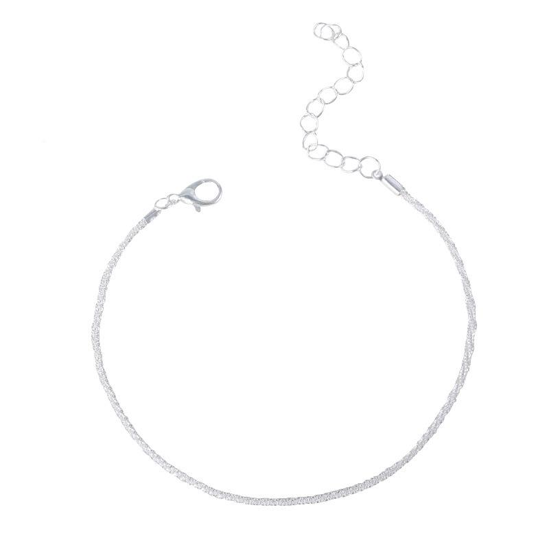 High-End Starry Sky Layered Anklet for Women: Cool, Sparkling Foot Jewelry