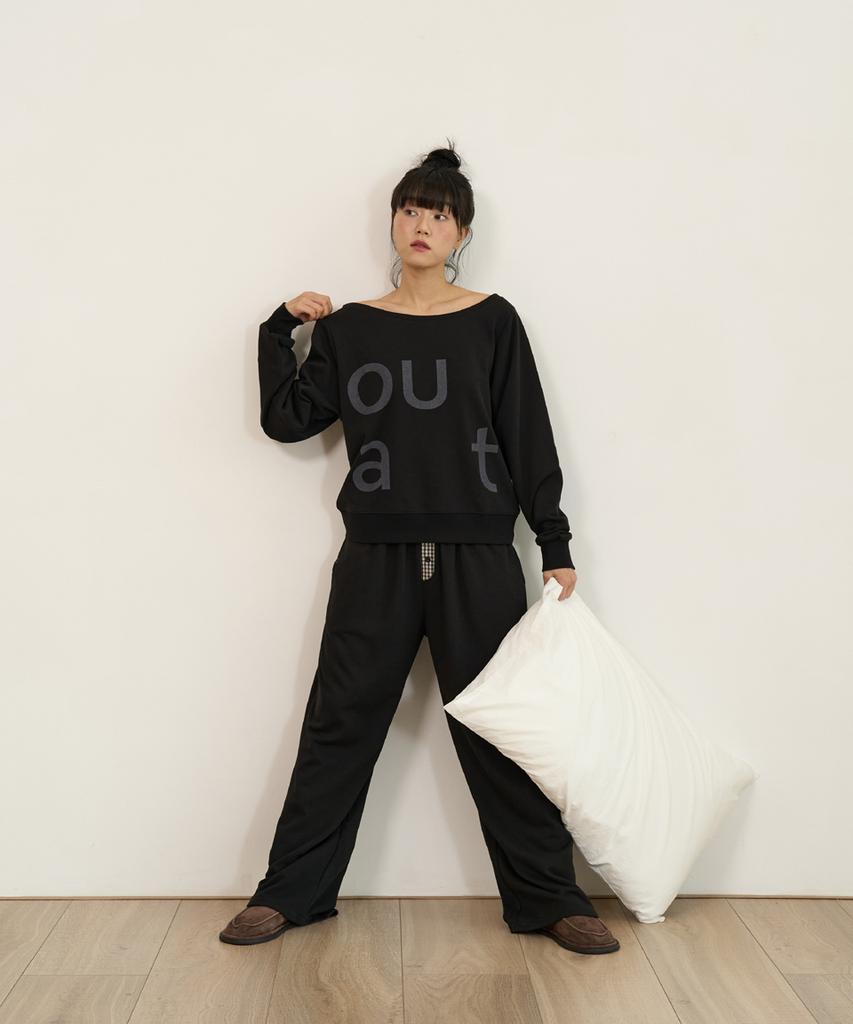 Ouas Checkered Sweatpants (Black)