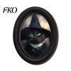 Cute Ghost Painting Halloween Wall Decor, Table Sign, Vintage Oval Framed Non-marking Art Picture, Decorative for Mantel Living Room Bedroom
