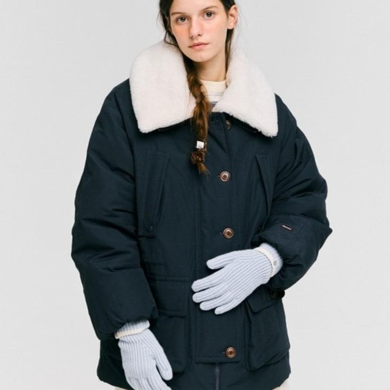 DEPOUND Line Knit Gloves - Skyblue