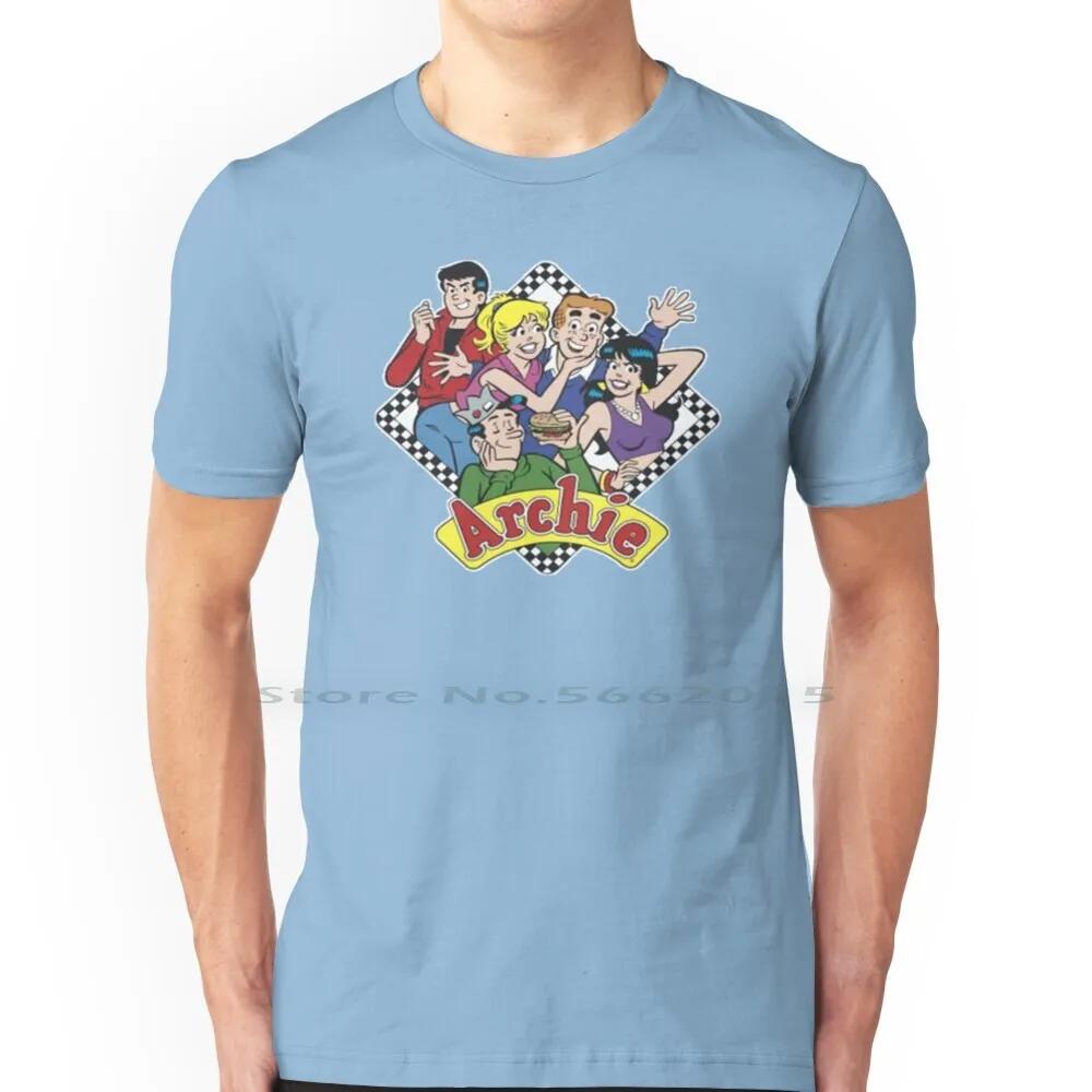 The Archies T Shirt 100% Cotton Archie Veronica Jughead Richie Classic Cartoon Comics Short Long Sleeve Tee Top