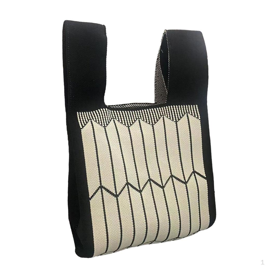 Gestrickte Tragetasche für Damen Schulter Hobo Clutch Reise Häkeltaschen Leichtgewicht Party