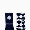 Trimarch Tri Triple Pattern Long Socks Navy