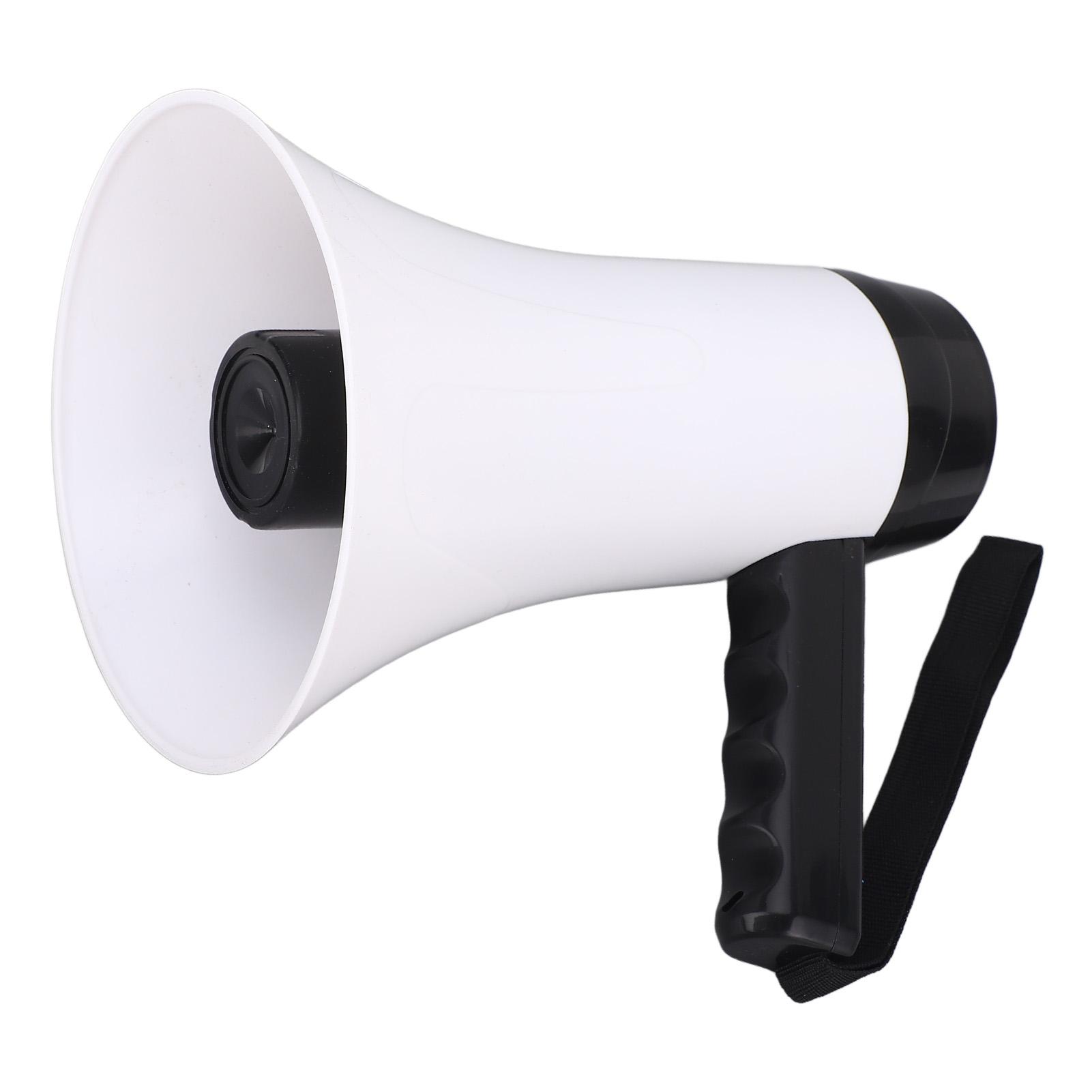 

Ручной мегафон громкий перезаряжаемый с поддержкой записи портативный рупор для вещания палатка