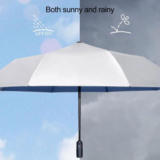 Fan Umbrella with UV Protection Rechargeable Fan Sun Umbrella for Fishing Golfing Beach Picnics Outdoor Activities