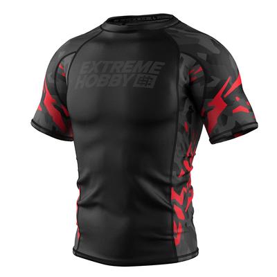 Extreme Hobby Rashguard Short Sleeve Black Panther Black-Red XL
