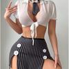 European and American Erotic Lingerie & Role-Playing Plaid Sets
