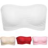 Fashion Womenswear Women Pure Colour Ventilation Strapless Seamless Push Up Tube Top Bra Underwear