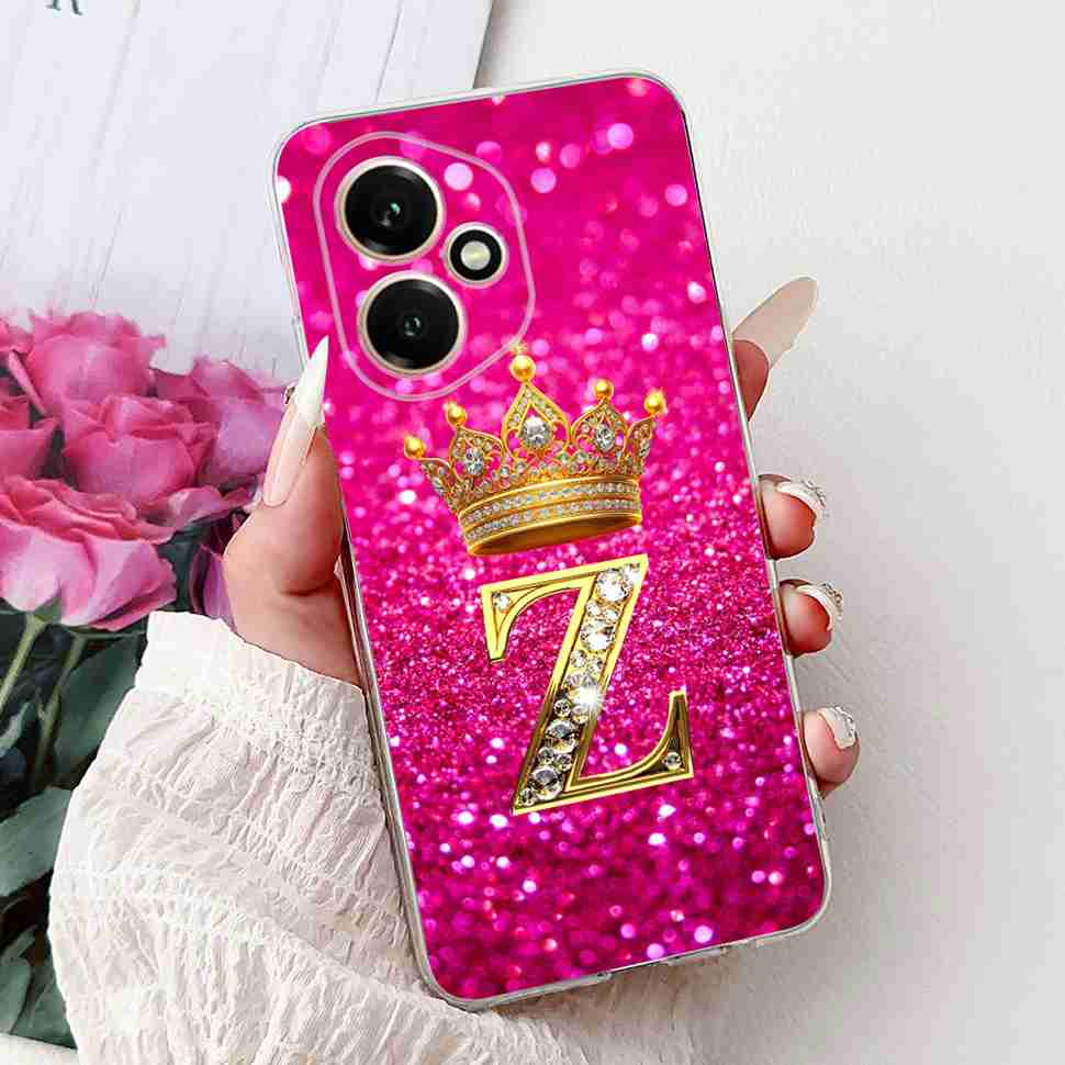 For Honor 400 5G Global Case DNY-NX9 New Crown Flower Letter Soft Silicone TPU Cover For Huawei Honor400 6.55" Phone Shell Funda