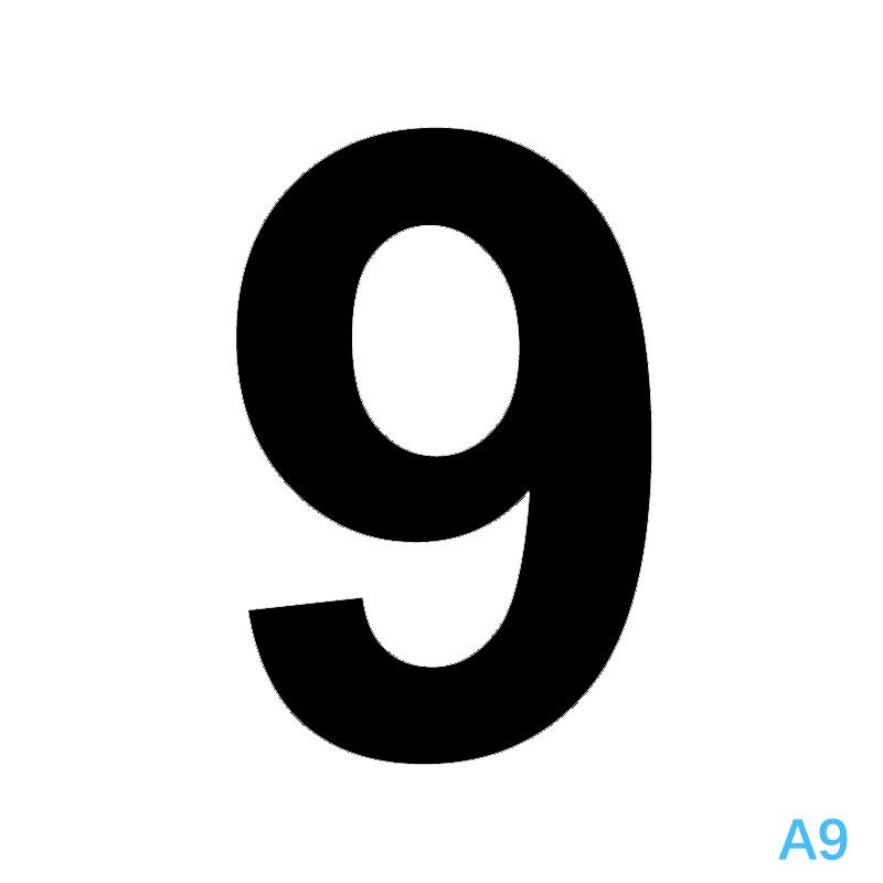 

Большой 6,9-дюймовый (17.5 см) Наклейка-декаль на мусорные баки Самоклеящиеся наклейки с номерами Мусорные контейнеры на колесах Дверь Почтовый ящик Гаражные наклейки