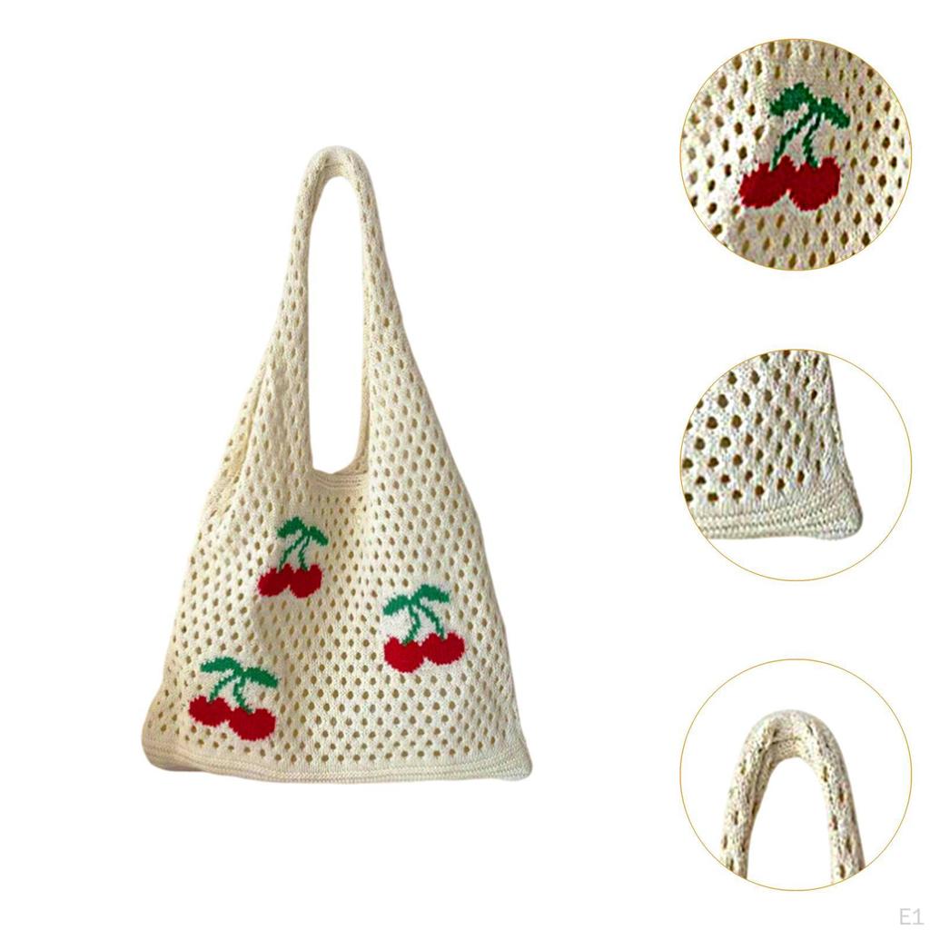 Women Shoulder Bag Purse Hobo Crochet Tote for Birthday Work Street