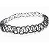 4pc  Punk Stretch Tattoo Choker Women Vintage Elastic Black Tattoo Necklace Jewelry Wedding Party Girls Gift