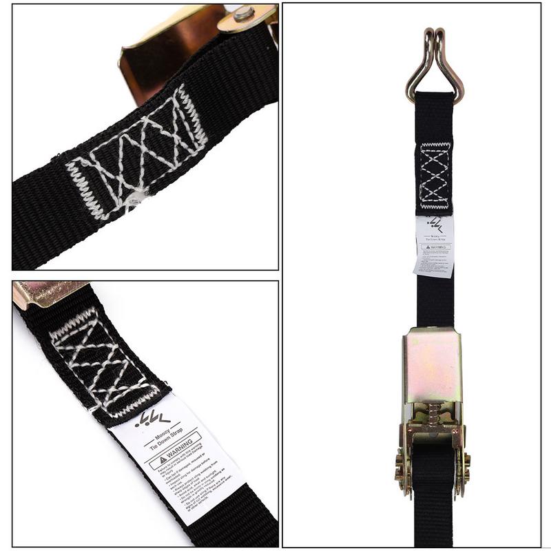 Curele de fixare cu clichet, 2,5 cm x 3,6 m, cu cârlige la ambele capete, curele de încărcare cu clichet pentru caiac, camioane, placă cu vâsle