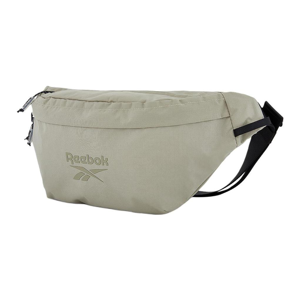 New Reebok Fabric Crossbody Bag, Sling Bag Unisex Black/Khaki RB240037M