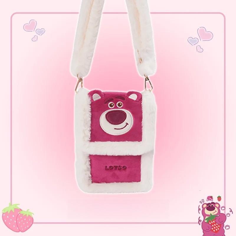 Disney Plush Backpack Cute Stitch Animation Character Crossbody Bag Mobile Phone Bag Birthday Gift for Women