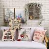 Cozy Christmas Decorative Pillow Cover With Rustic Knit Design For Festive Atmosphere