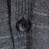 DENHAM wool blend Long sleeve Cotton knit shawl collar cardigan L Gray Men's Used