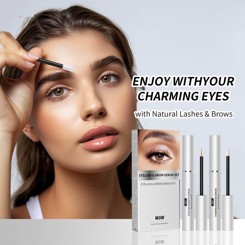 Natural Eyelash Growthserum, Eyebrow Enhancer, Eyelash Growthserum, Eyelash Extension, Eyelashes Become Thicker And Longer,4ML