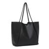 Fashion Tote Bag Retro Minimalist Design Solid Color Casual Handbag Large Capacity Versatile Women'S Shoulder Bag