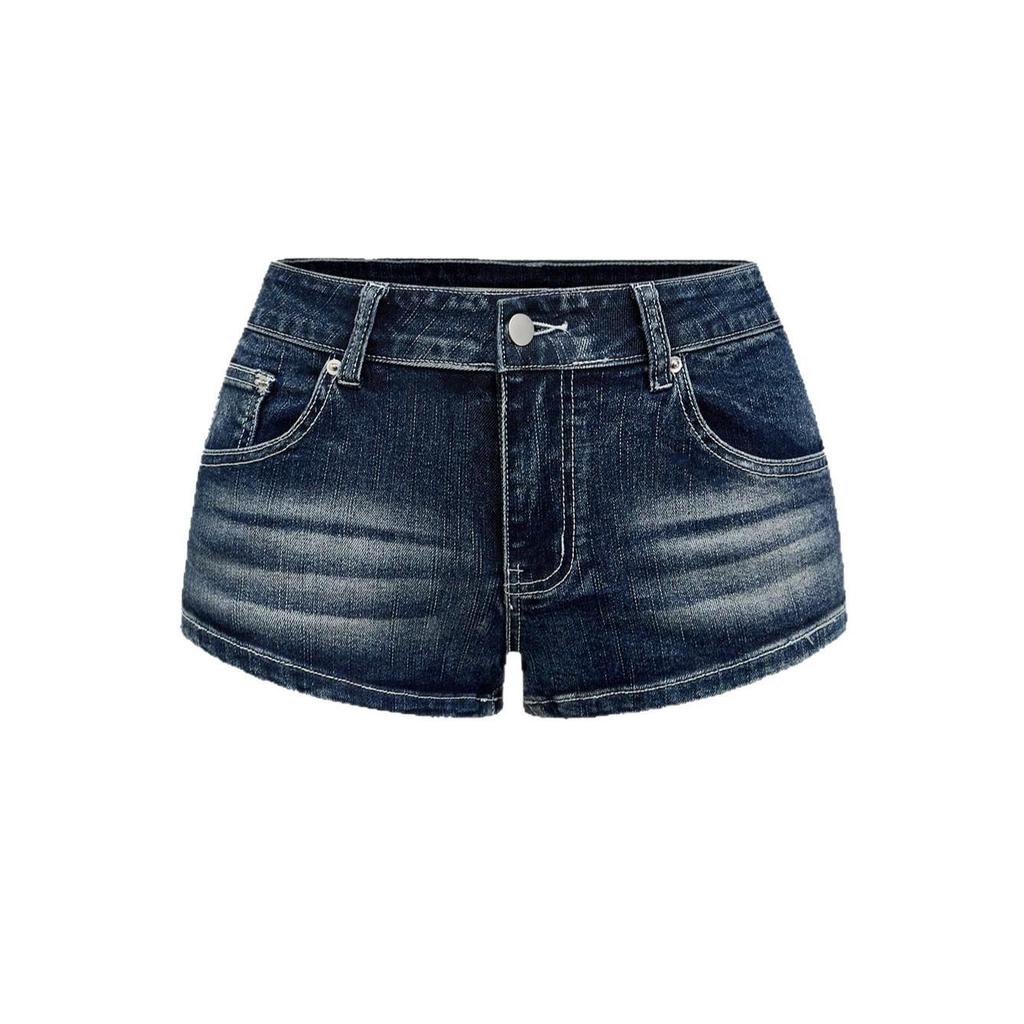 Spring Fashion High Street Sexy Sweet Printed Denim Shorts