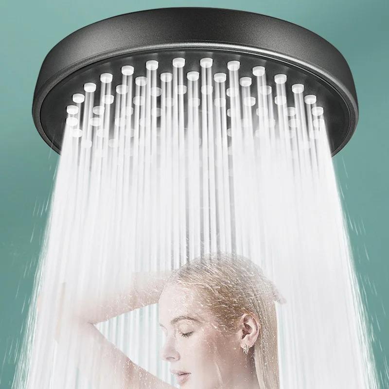 New Round Booster Shower Head Three-speed Large Panel Handheld Shower Head Home Bath Shower Set