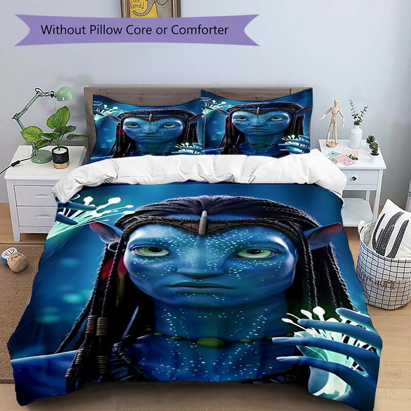 Avatar World Print 3Pcs Bedding Setduvet Cover With 2 Bedropillowcase Home Birthday Gift