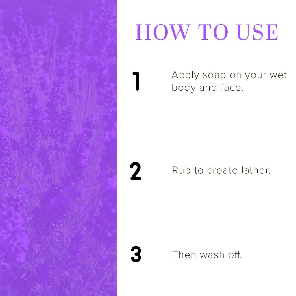 Khadi Natural Ayurvedic Handmade Bath Soap Pack of 1 (125g X 5 pcs) | Moisturizing Lavender Soap for All Skin Types