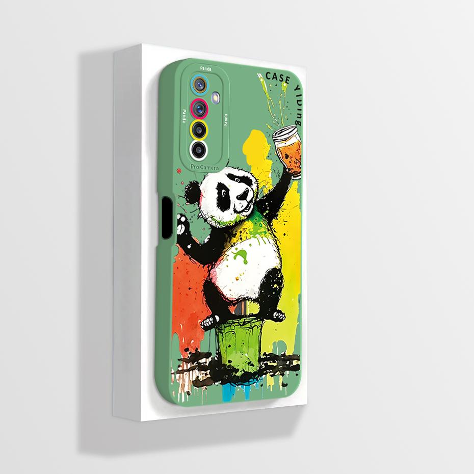 For Realme 6 Pro RMX2063 Case Realme 6 RMX2001 Phone Case Aesthetic Cartoon Astronaut ShockProof Soft Silicone Back Cover Fundas
