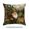 1pcs/4pcs Camping Adventure Cushions Pillowcase Polyester Cushion Cover Throw Pillow Pillowcover Home Car Sofa Decor